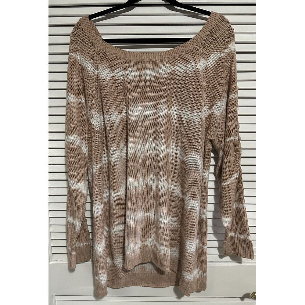Torrid Tie-Dye Knit‎ Lace Up Sleeve Sweater Size 3